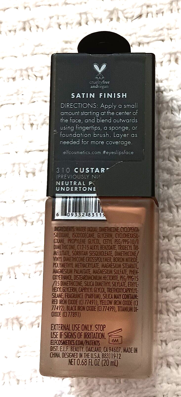Elf Flawless Satin Foundation 310 Custard Dirty Martini Liquid Eyeshadow Lot