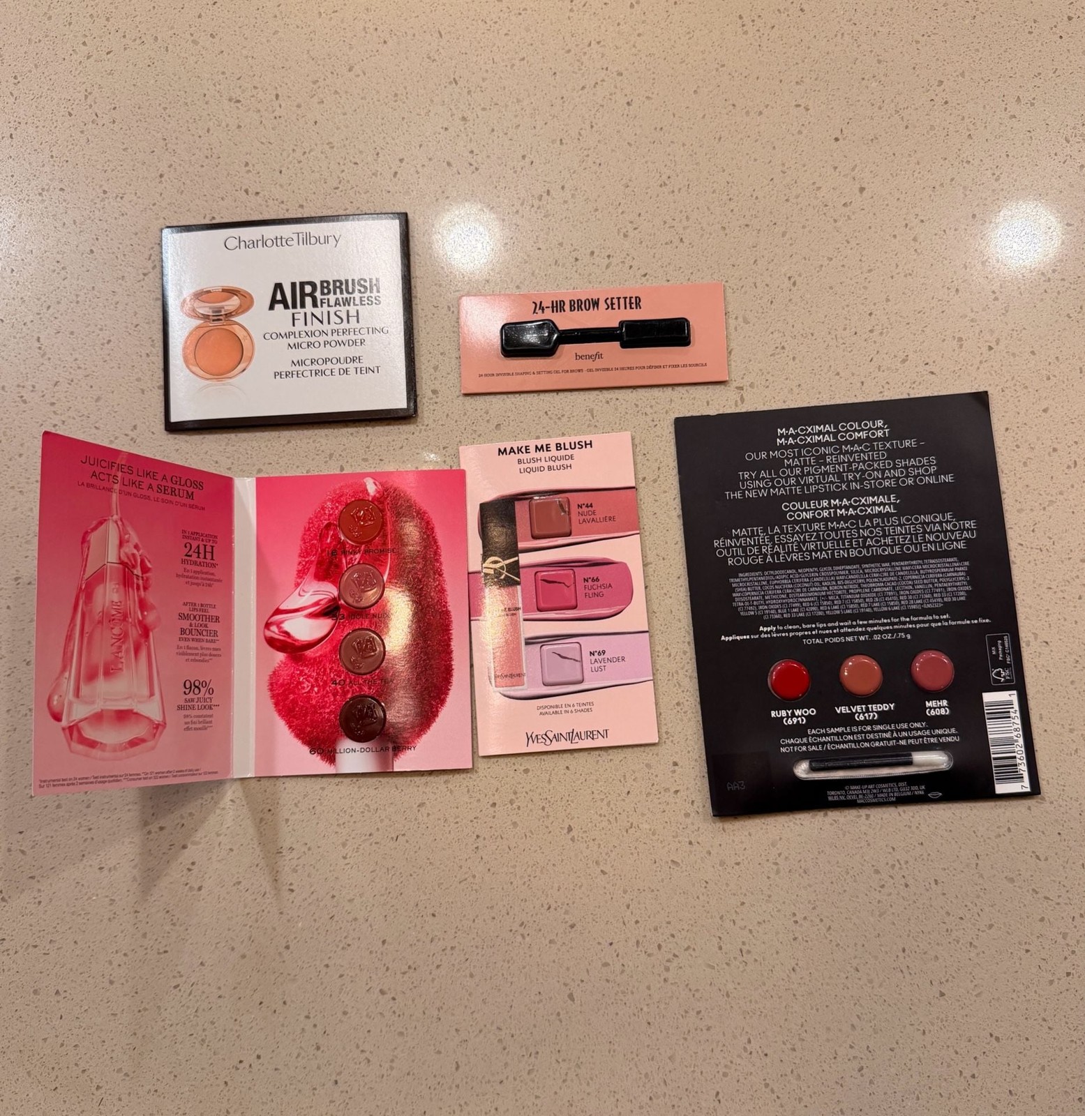 Luxury Makeup Brand Promotional Deluxe Sample Card Bundle (16)