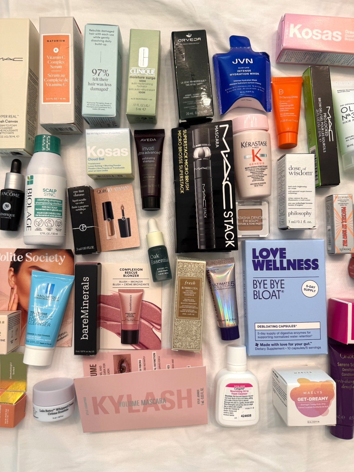 Huge Lot 65+ Beauty Skincare Makeup Haircare Deluxe Samples New