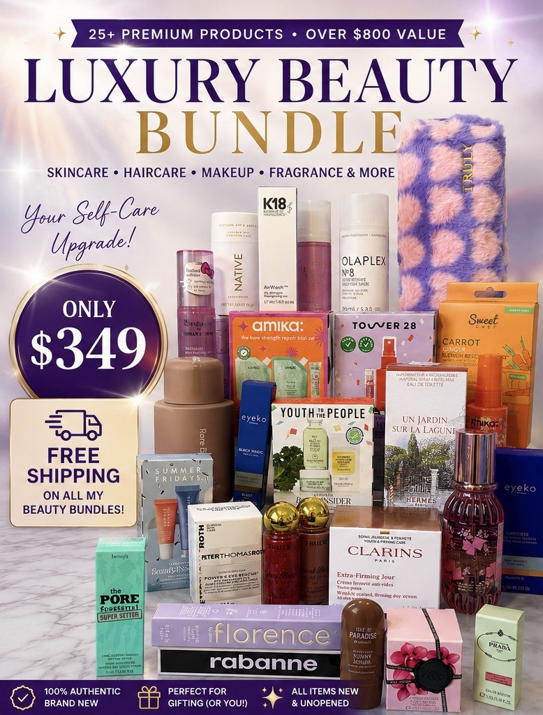 ✨ Luxury Beauty Bundle – Premium Skincare, Makeup, Haircare & Fragrance ✨