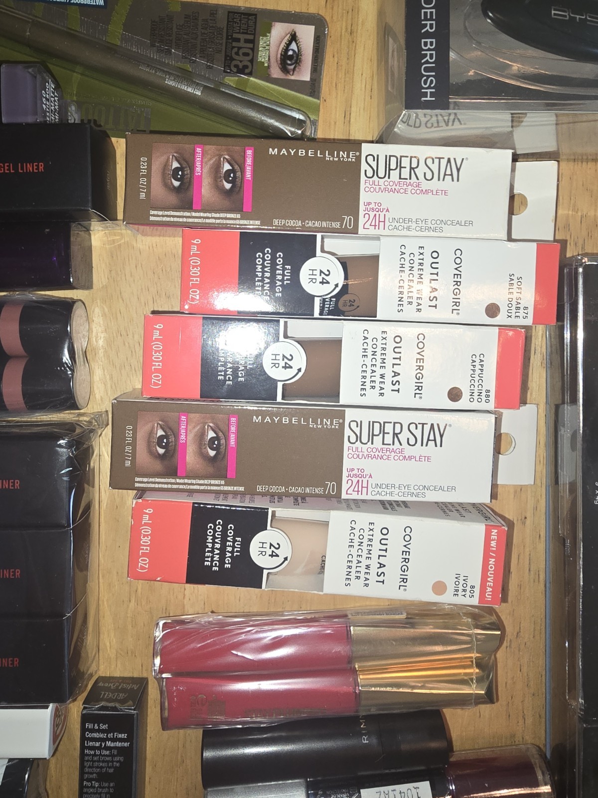 150+Pcs Health And Beauty Mixed Makeup Lot Maybelline Covergirl BYS Rimmel