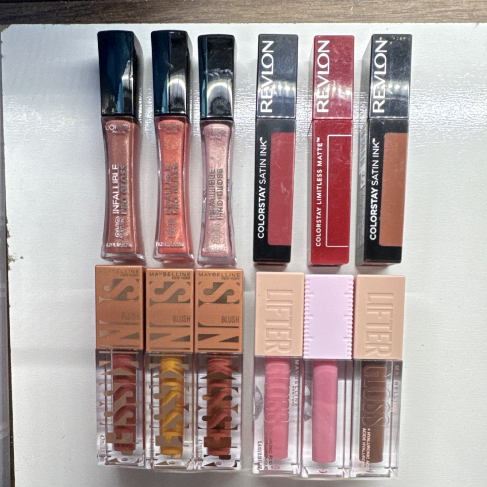 L’Oréal, Revlon, Maybelline Full Size Makeup Lot – Infallible, Satin Ink, Lifte…