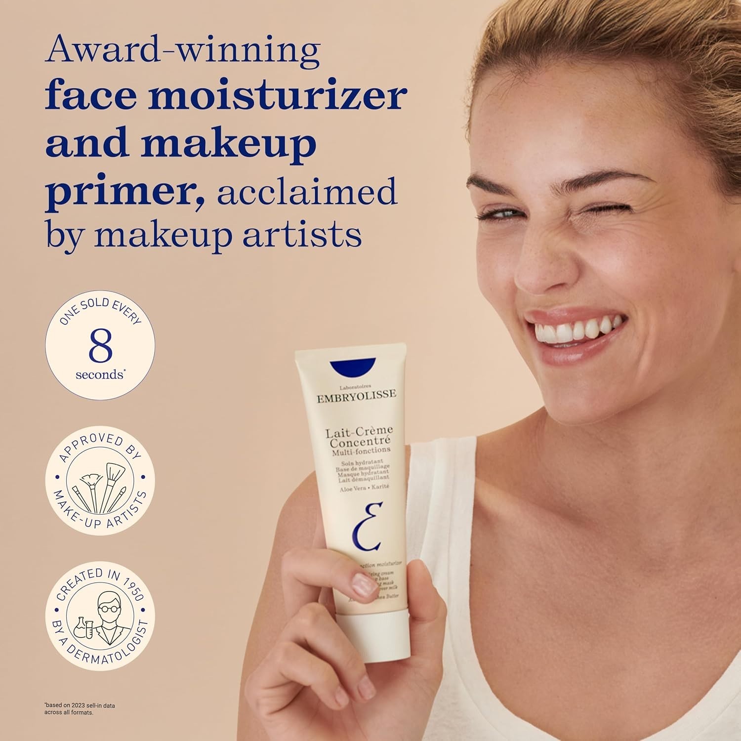 Embryolisse Lait-Crème Concentré, Face Cream & Makeup Primer – 1.01 fl.oz. –
