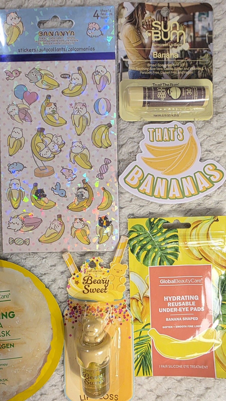 Banana 🍌 Lovers Gifts HUGE NEW LOT 12 Pcs Revolution Beauty Baking Powder Patch