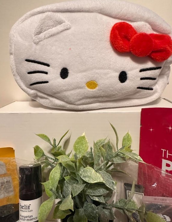 Hello Kitty Bag Makeup Skin Perfume & Haircare Luxury Lot 50+ Trial Size Sample