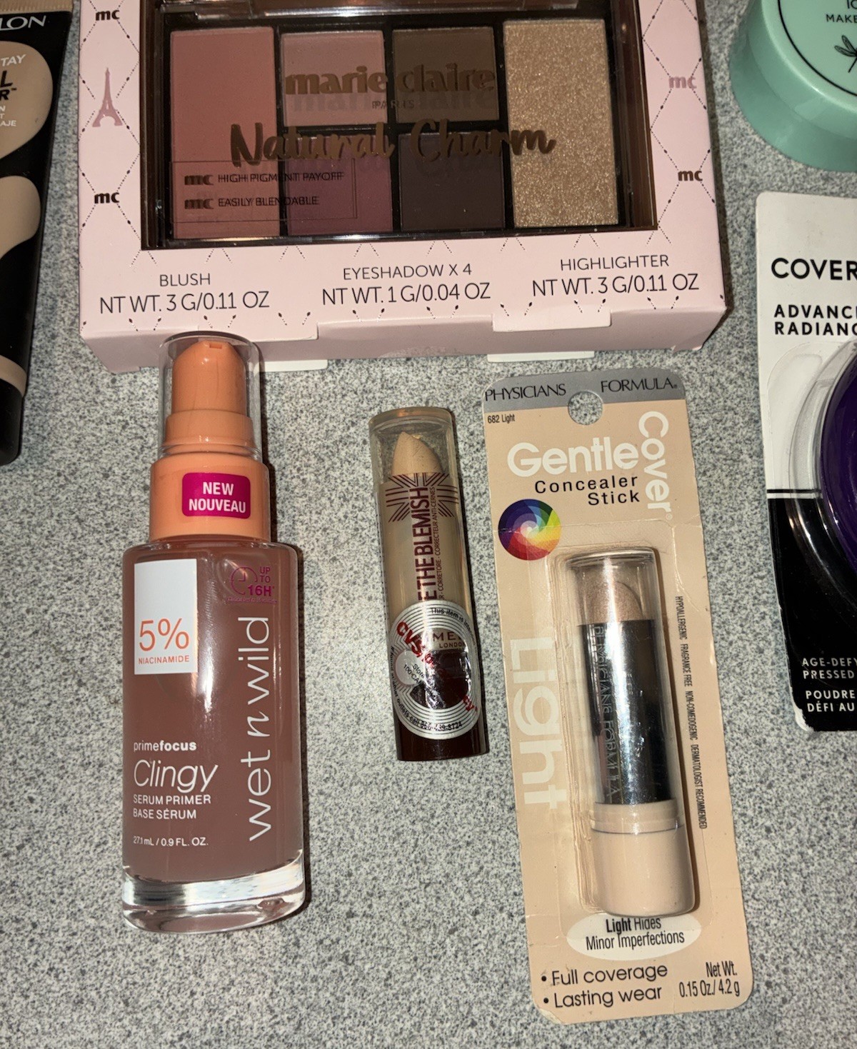 Marie Claire, Revlon, Wet N Wild, Elf, Face Makeup Lot Of 8 Pieces New Sealed