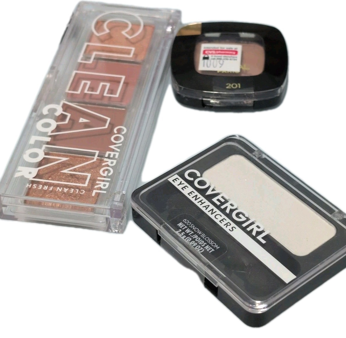 Eye Makeup Bundle 15 Pc Eyeshadow Palette Eyeliner Set Maybelline CoverGirl