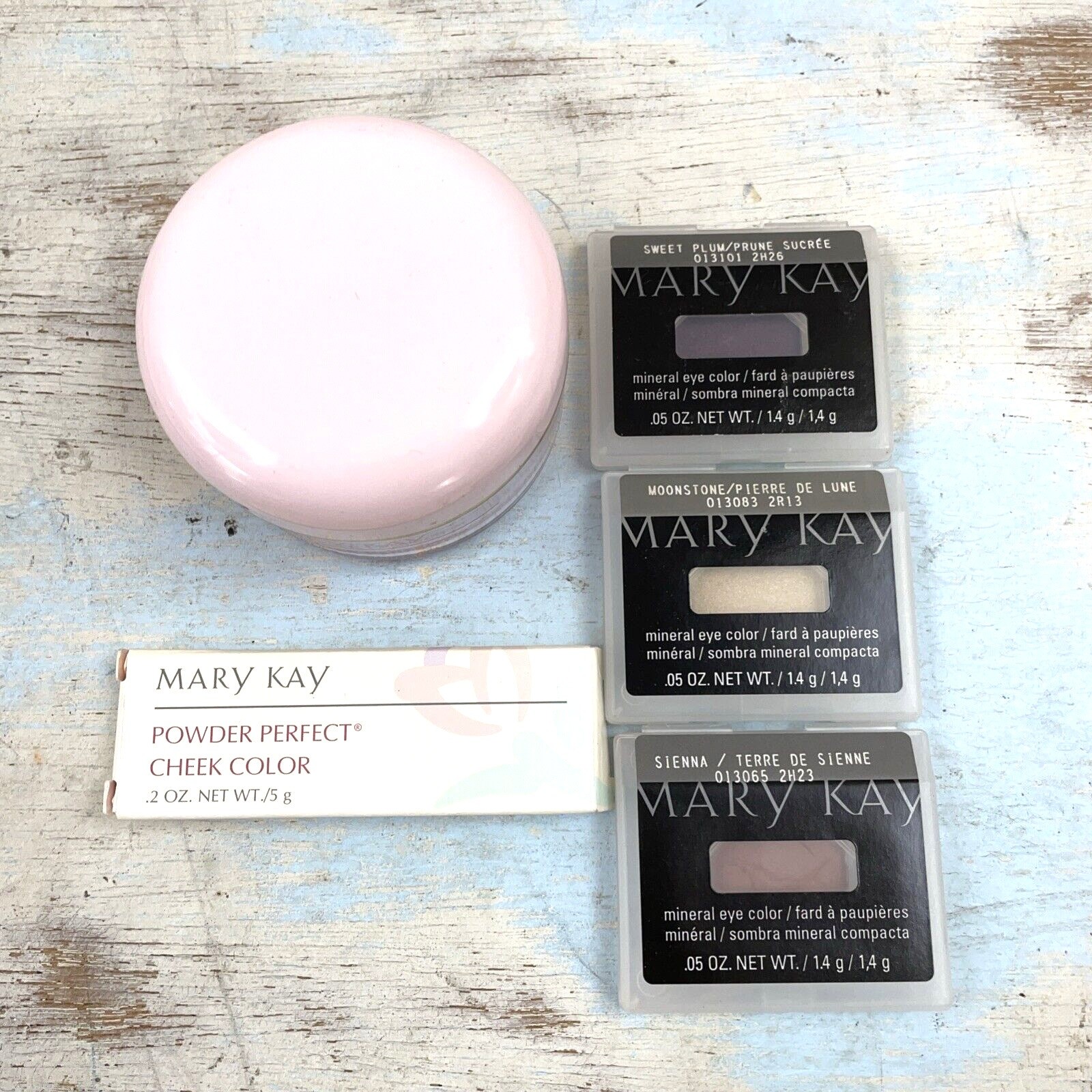 5 Mary Kay Mineral Eye Colors, Blush & Powder Discontinued Vintage Makeup Lot
