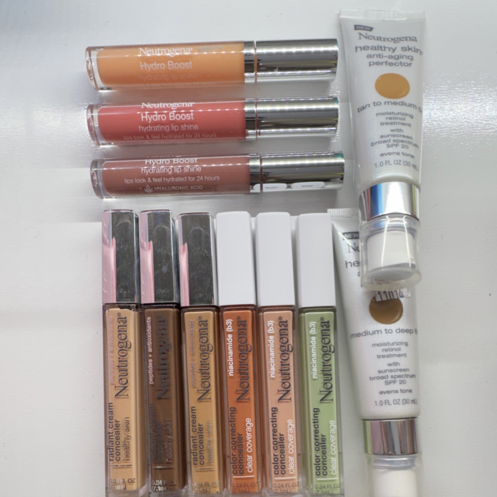 Neutrogena Hydrating Makeup Lot – Hydro Boost, Concealers, Skin Perfector