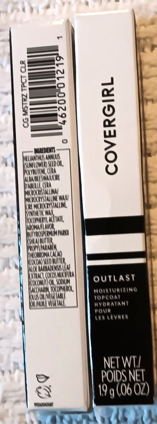 Covergirl Lip Balm Coral Dreams Rose Lipstick Liner Clear Outlast Topcoat Lot