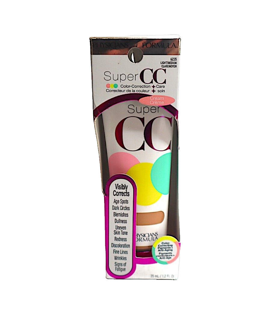 Physicians Formula Super CC Visibly Corrects( Light, Medium,clair 6235 ) 1.2 oz.