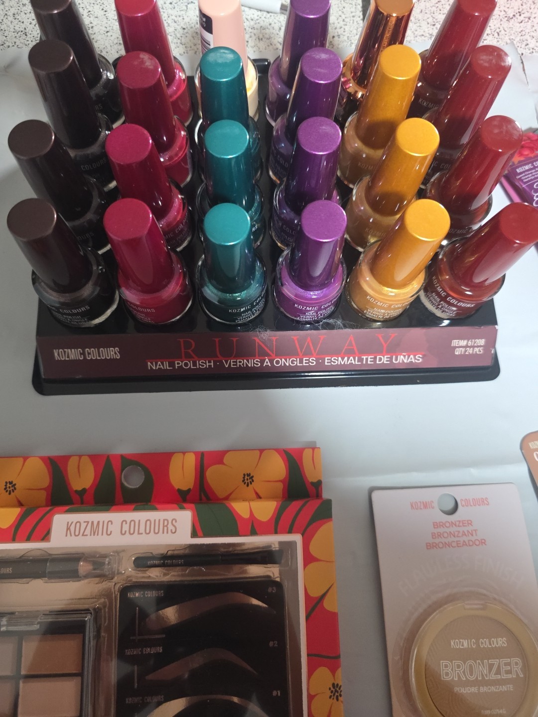 RANDOM BULK Wholesale Mixed Makeup Cosmetics 40 Pcs Lot Kozmic Colors Brand