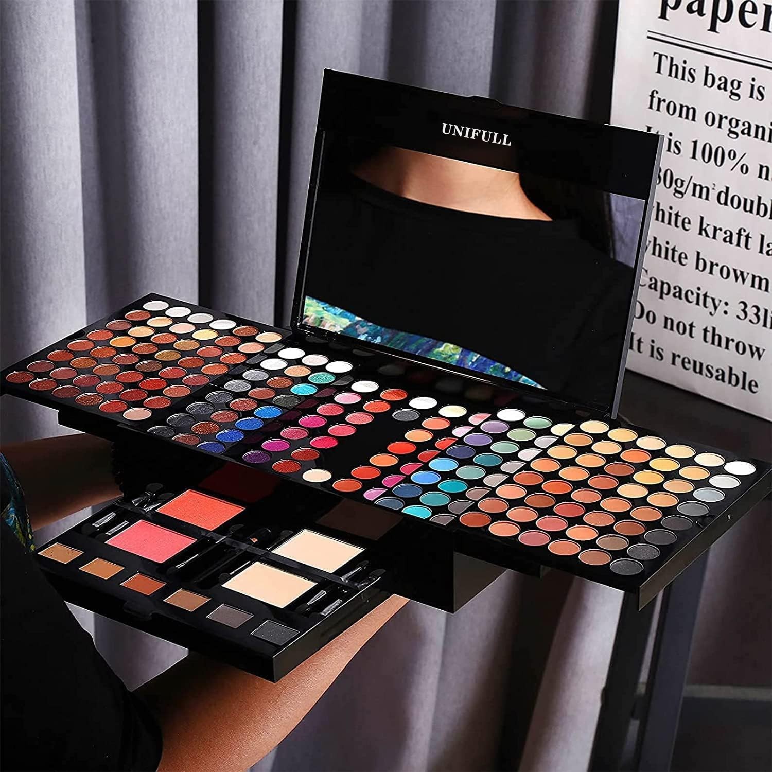190 Color Makeup Palette Professional Kit Eyeshadow Lipstick Powder Set