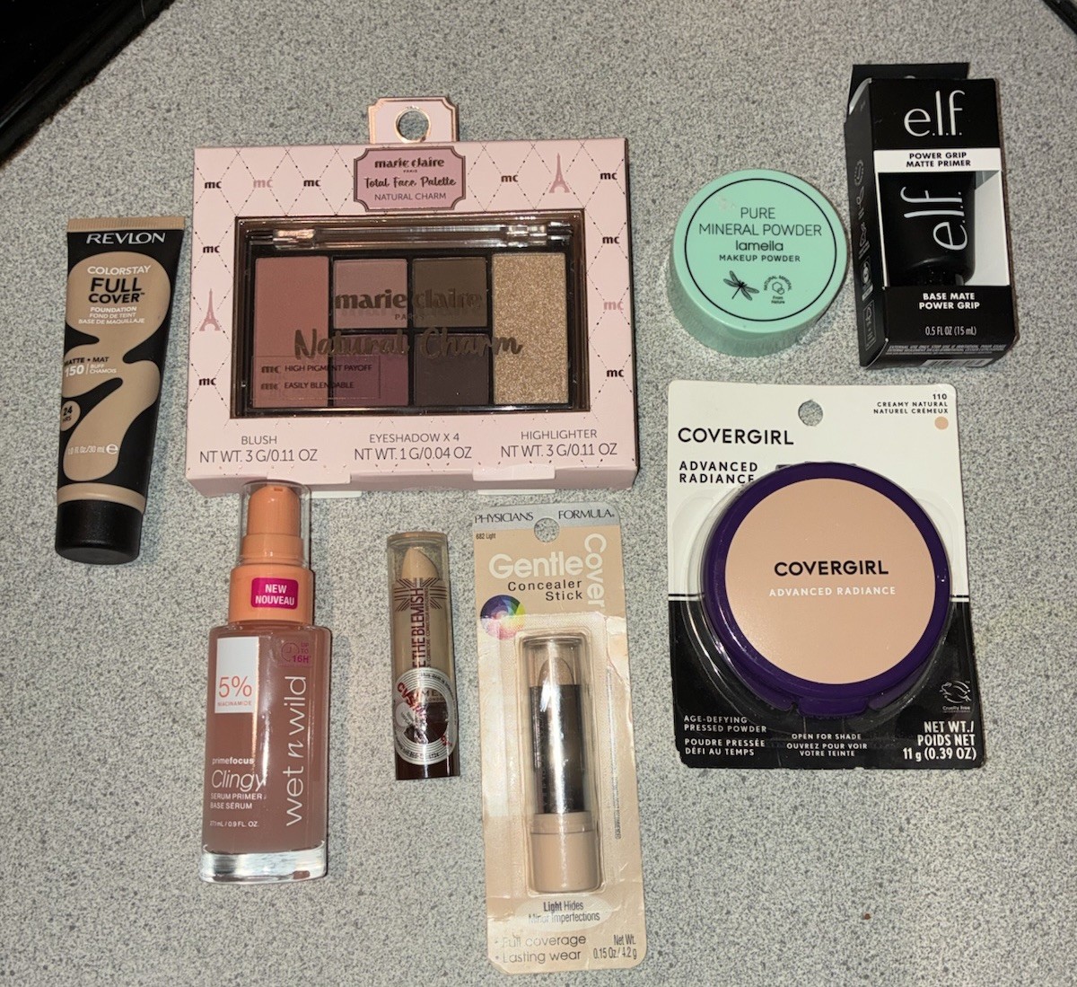 Marie Claire, Revlon, Wet N Wild, Elf, Face Makeup Lot Of 8 Pieces New Sealed