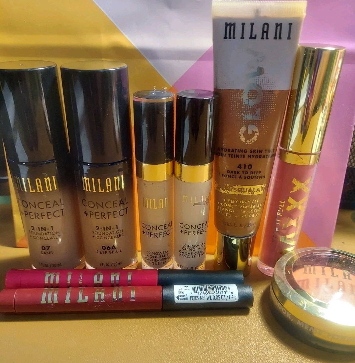 (9 Pc) Milani Makeup Lot New