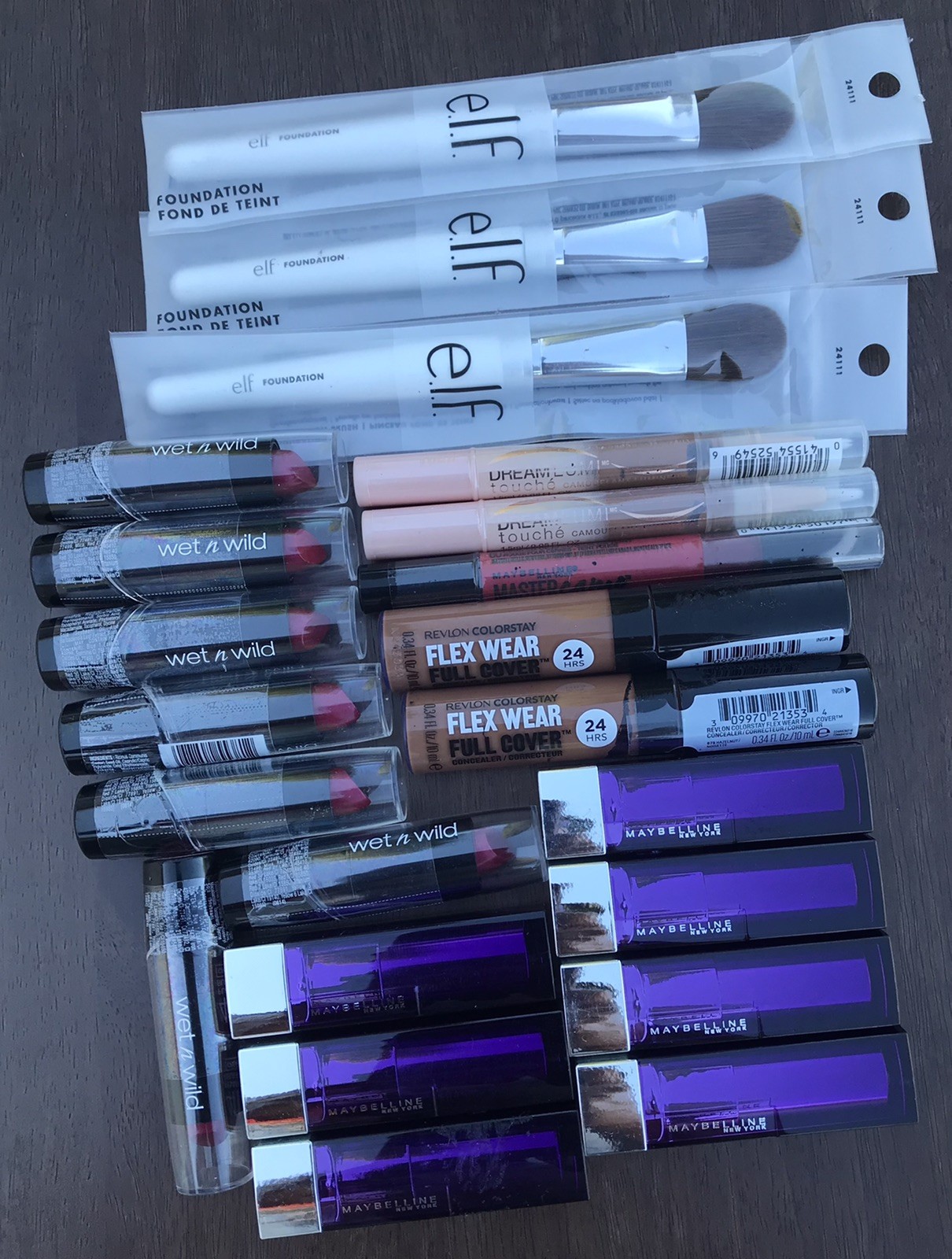 lot new maybelline revlon elf wet n wild makeup new sealed