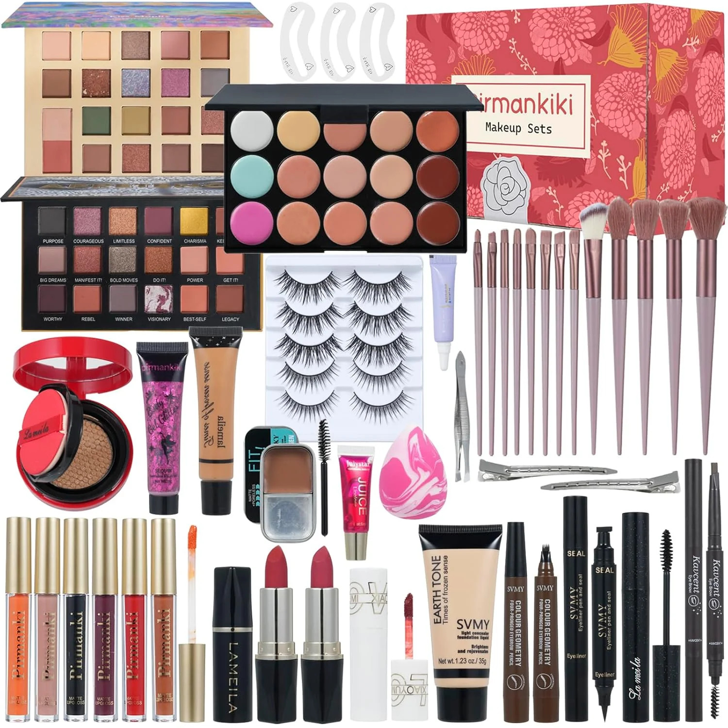 All‑In‑One Makeup Kit for Women – Full Professional Beauty Set, Eyes Lips Face,
