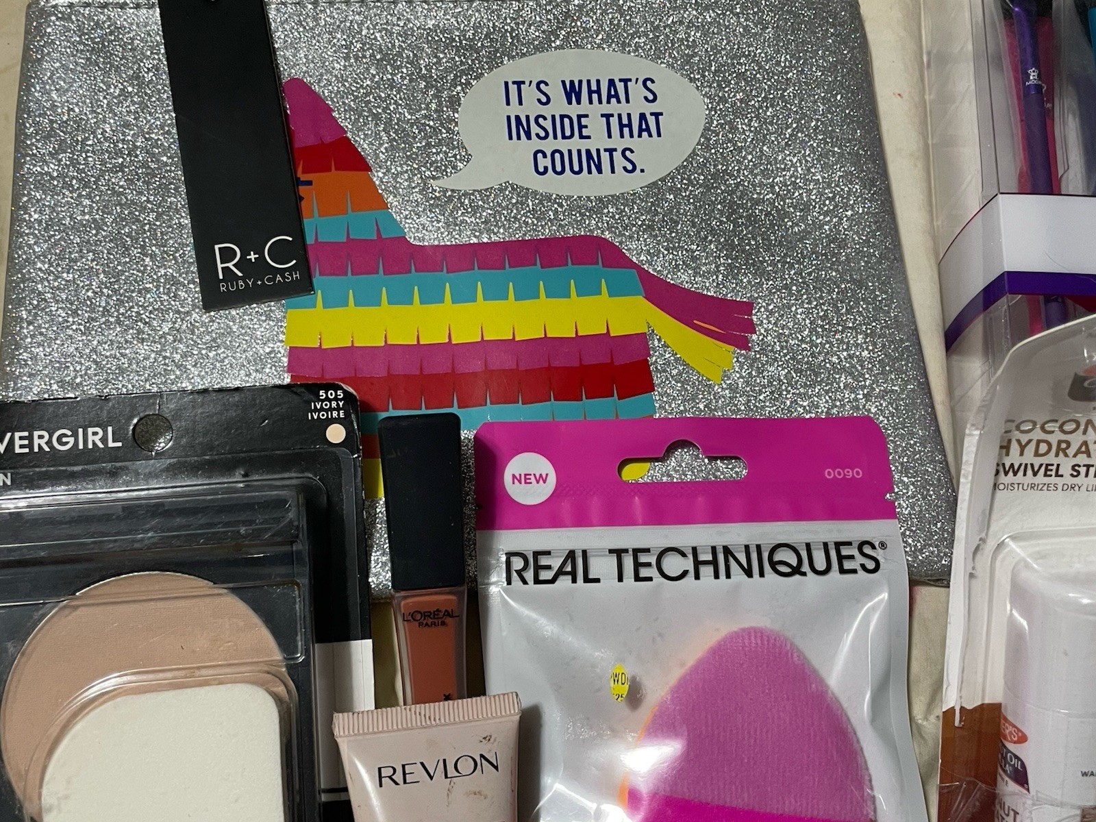 24 Piece Mixed Makeup Lot Revlon L’Oréal NYX Flormar Covergirl Shine Jam Urban L