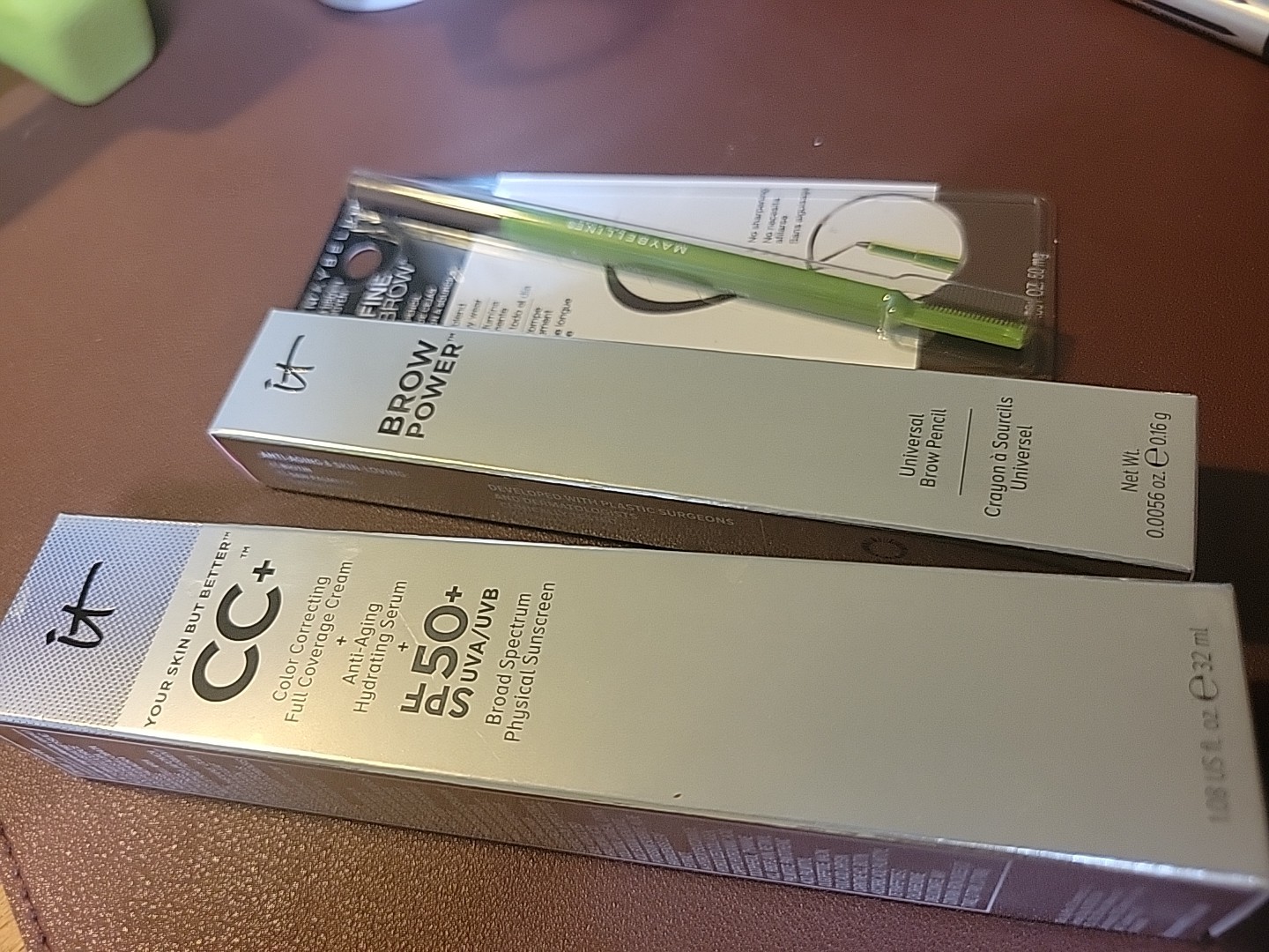 New Lot It Cosmetics CC Cream AntiAging Tinted Brow Power Medium Universal Taupe