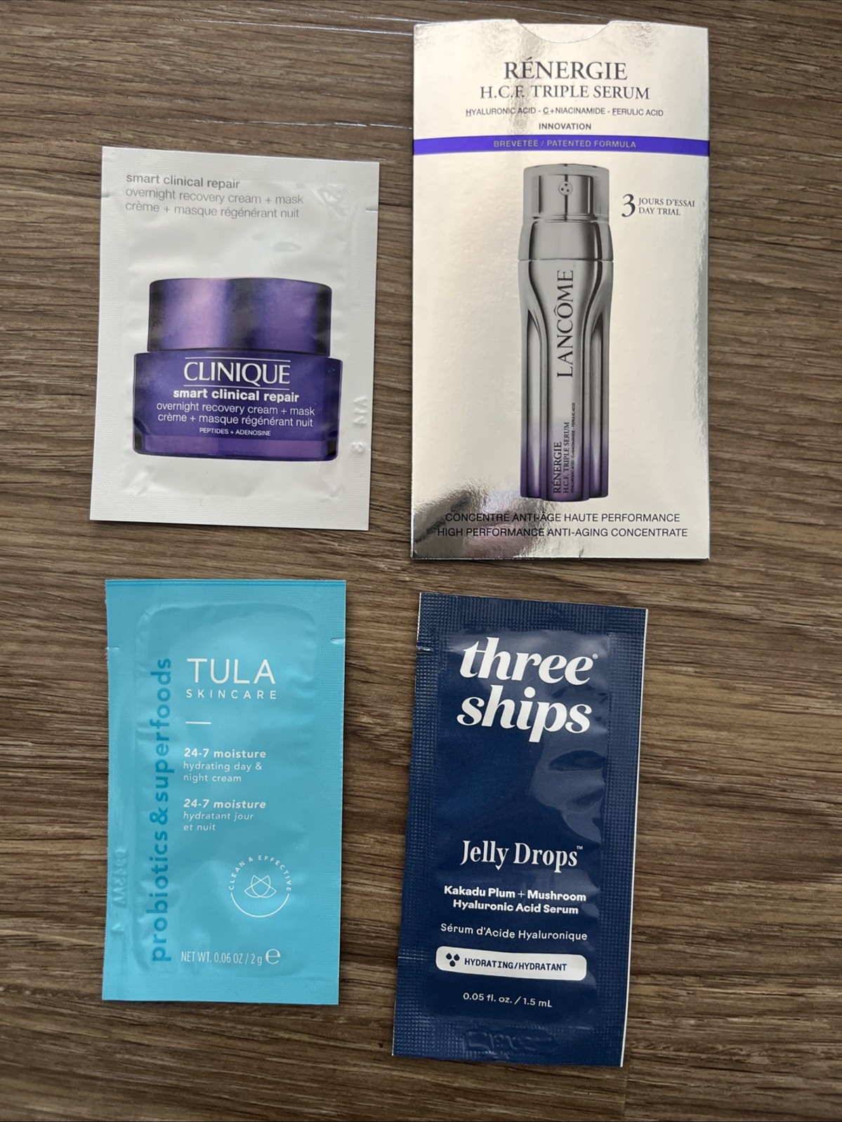 Assorted Skin Care Samples, Lot Of 11- Dermalogica, Avène, Lancôme & Bag