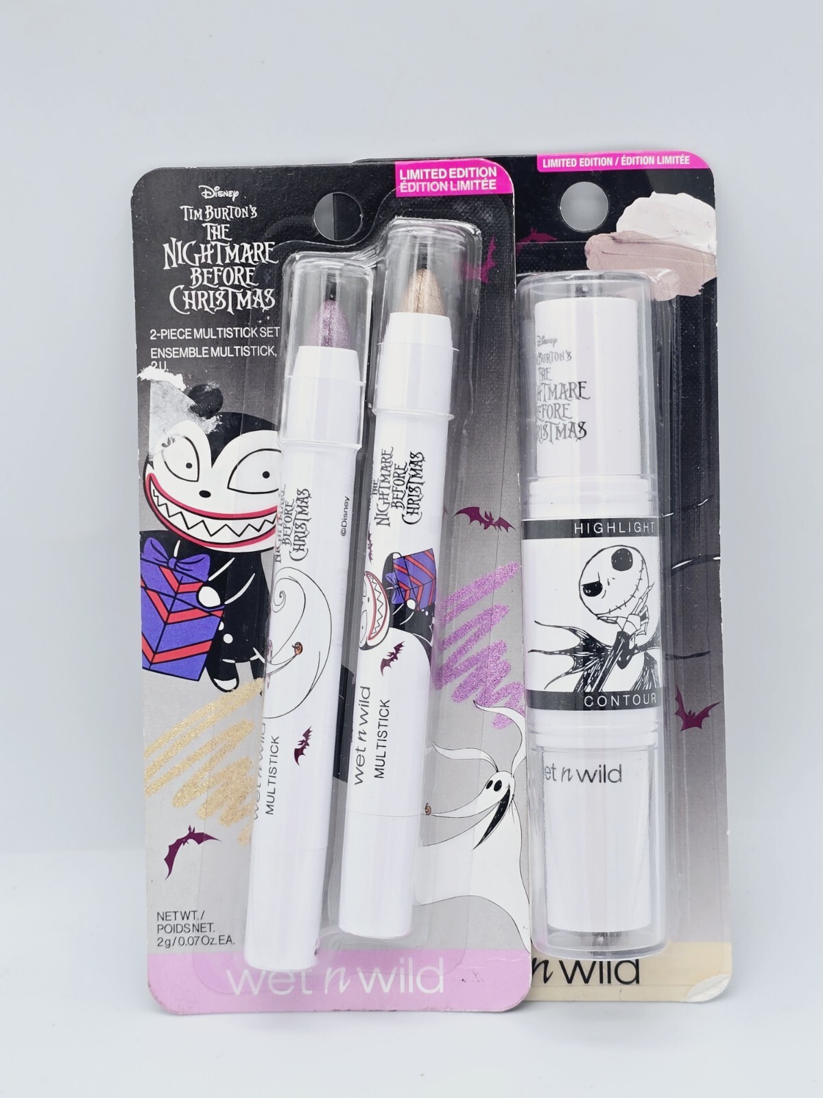 Wet N Wild Nightmare Before Christmas LIMITED EDITION Makeup 2 Pieces Total