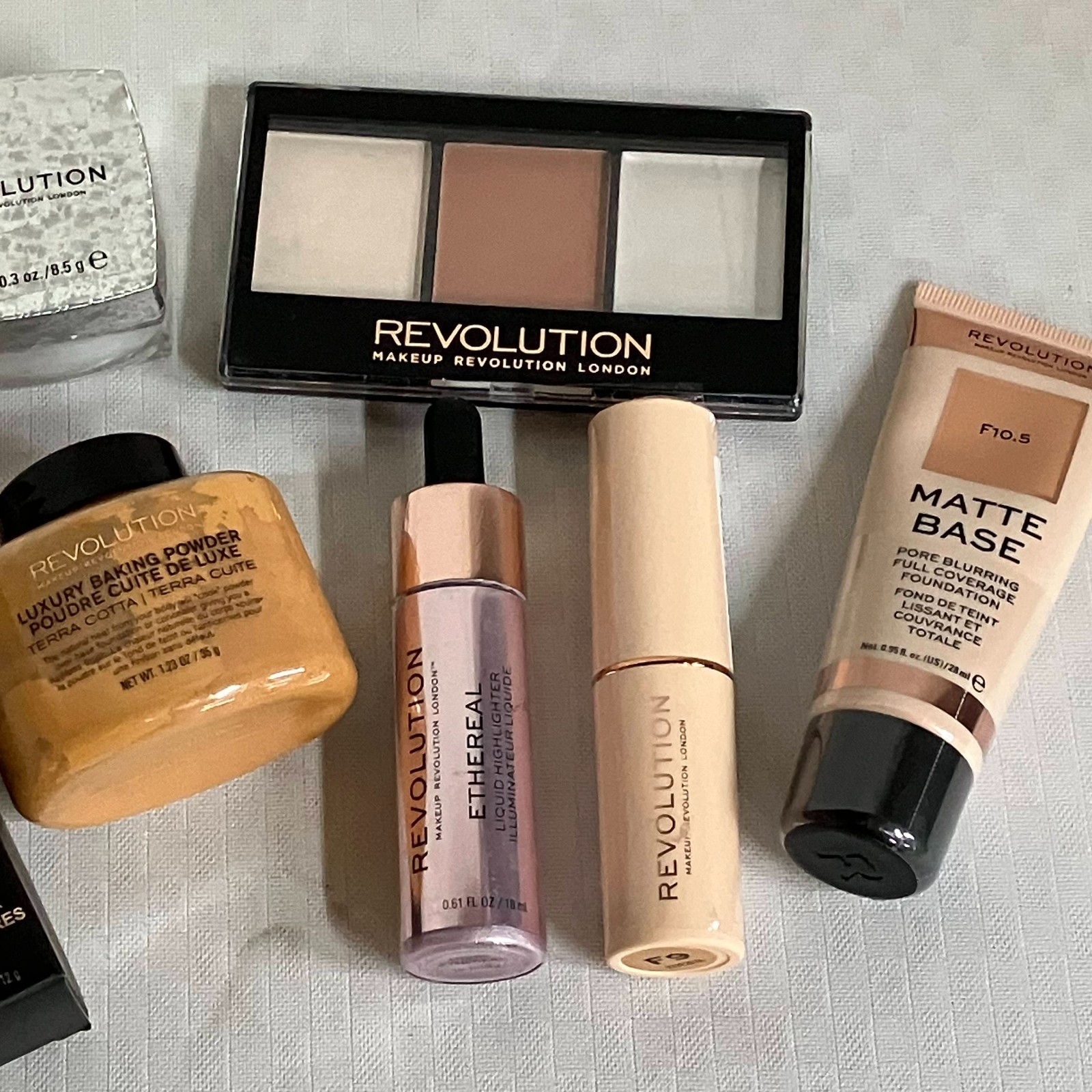 Revolution Concealer Blush Foundation Powder Eyes & Lips Makeup Lot Of 10 New