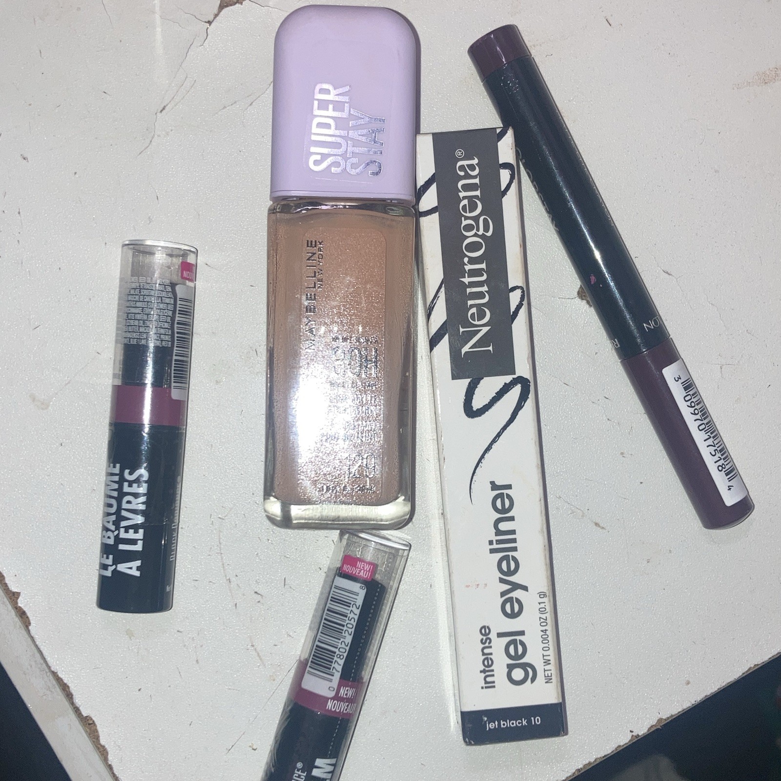Assorted Full Size Makeup Lot: Maybelline Super Stay + Neutrogena Intense Gel