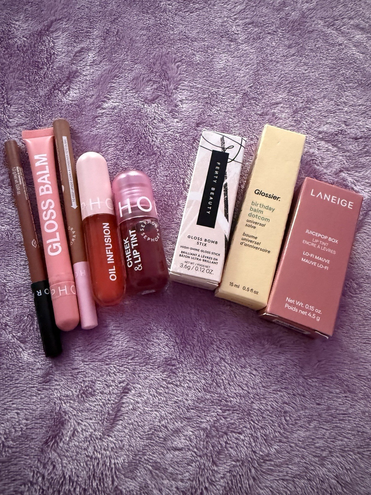 Fenty Beauty Glossier Laneige Lip Products Mixed Lot Full Size