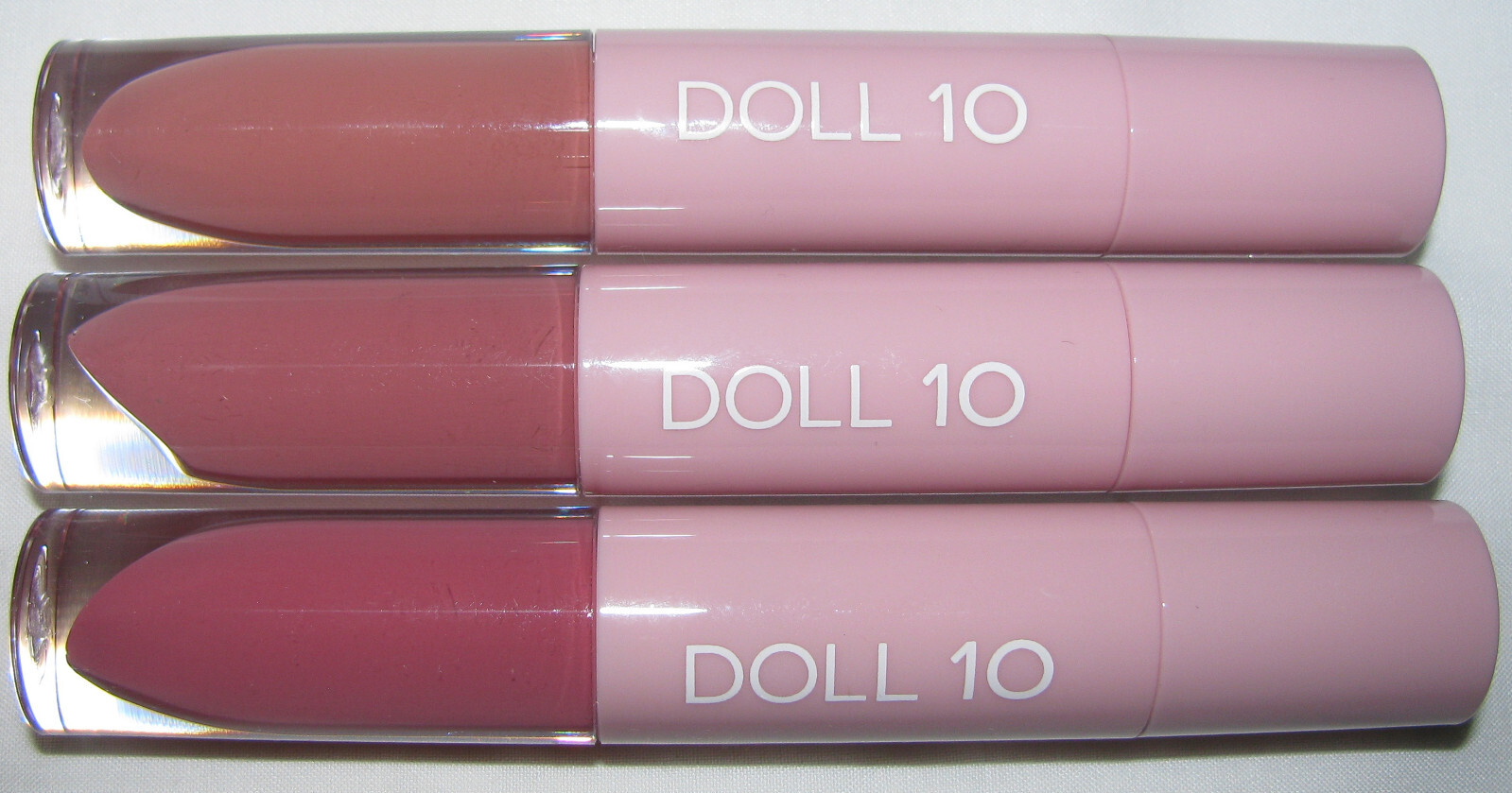 DOLL 10 Makeup Collection Face/Eyes/Cheeks/Lips Double-Ended Powder Brush 12PC