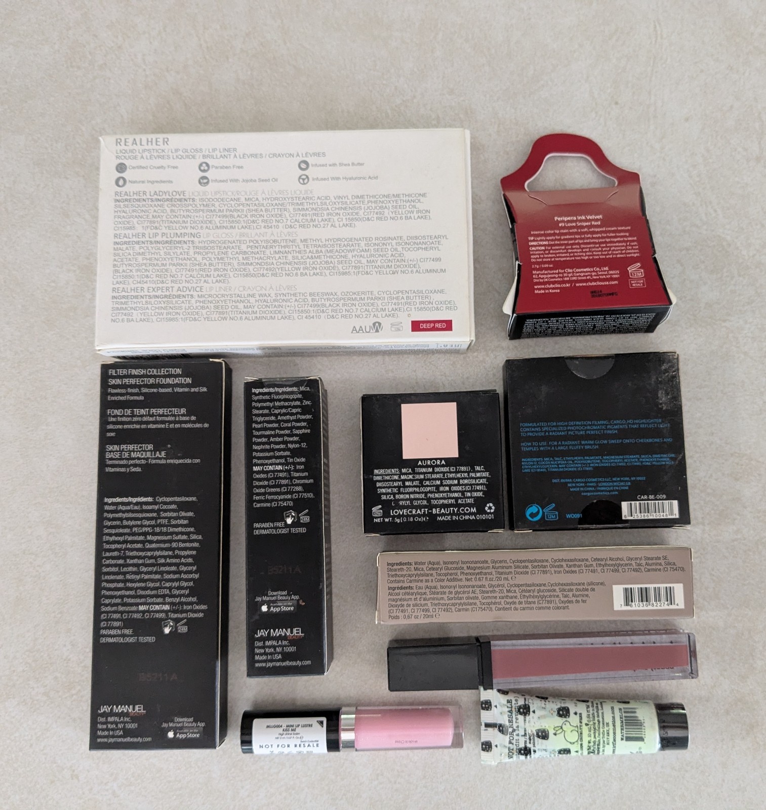 Deep Discount Beauty Lot Jay Manuel Cargo Mannakadar Manna Multiple Vendors C023