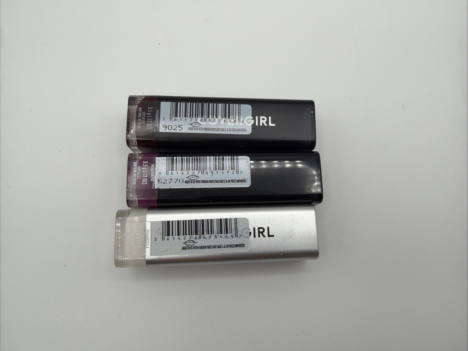 Goth Makeup Lip Lot 10pc Hard Candy CoverGirl Miss Rose Essence Black Purple Set