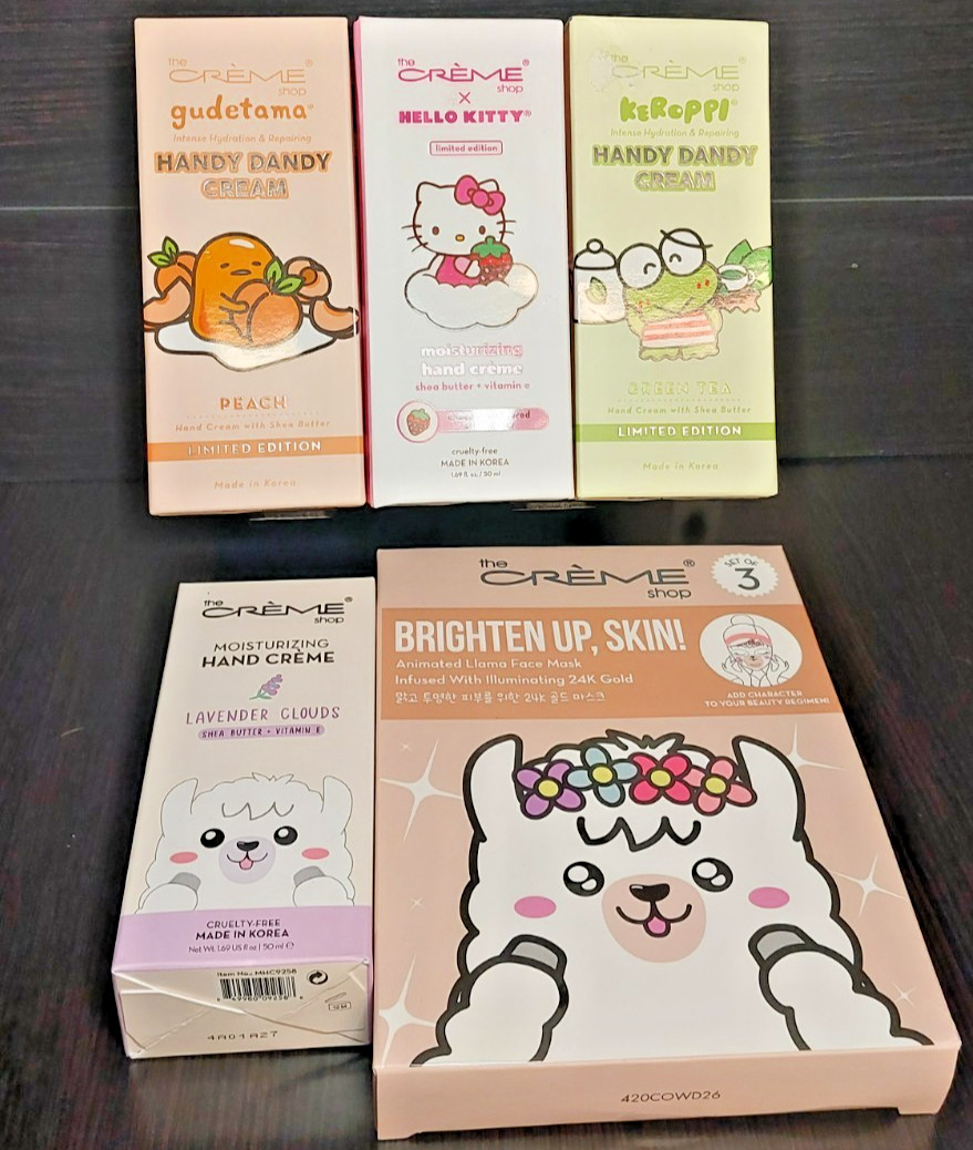 Lot of 5 MIX Makeup THE CREME SHOP Mixed Brands KOREAN SKINCARE Hello Kitty NEW