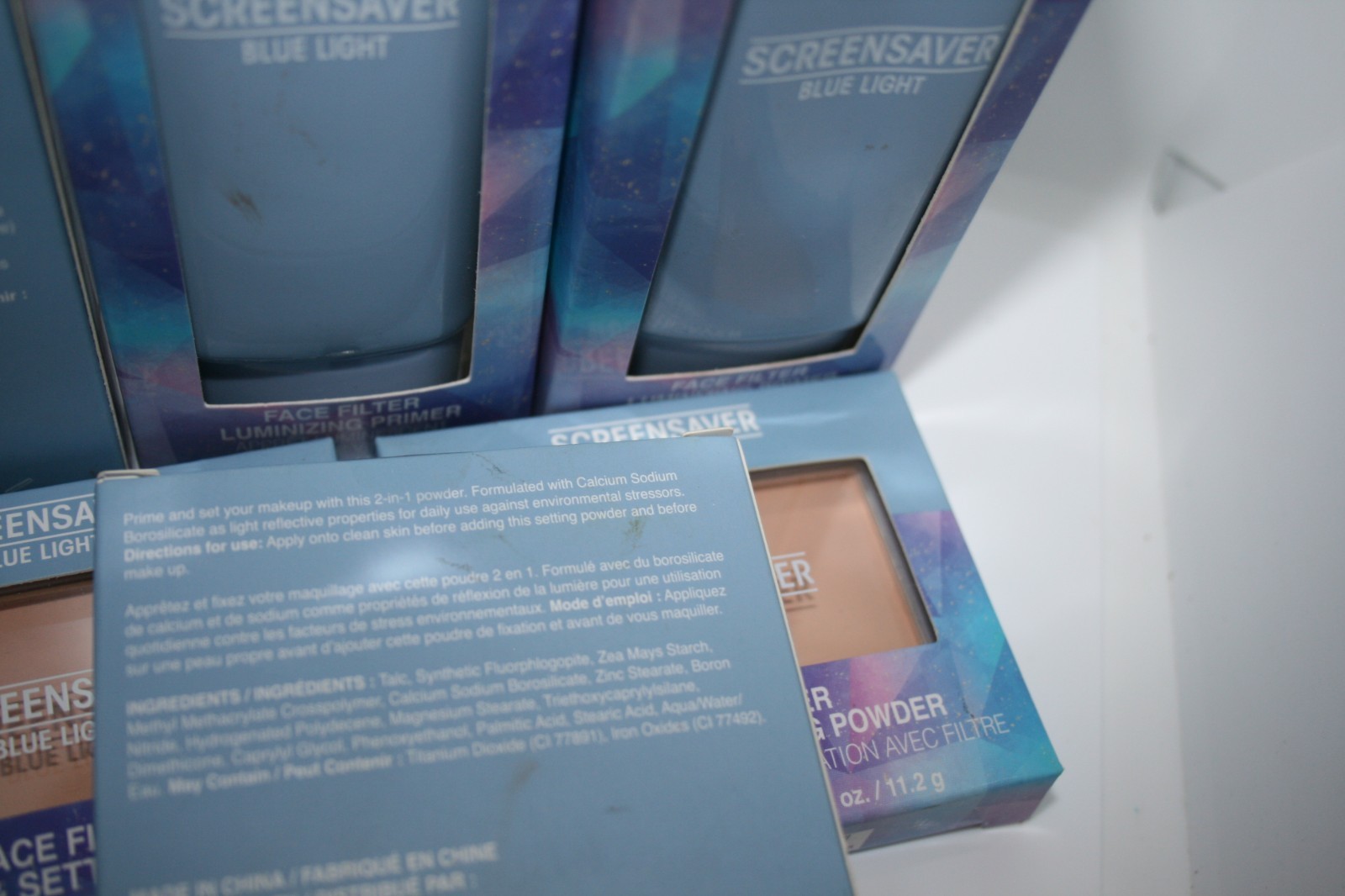 6 Screensaver Blue Light Face Filter Luminizing Primer -setting powder lot of 6