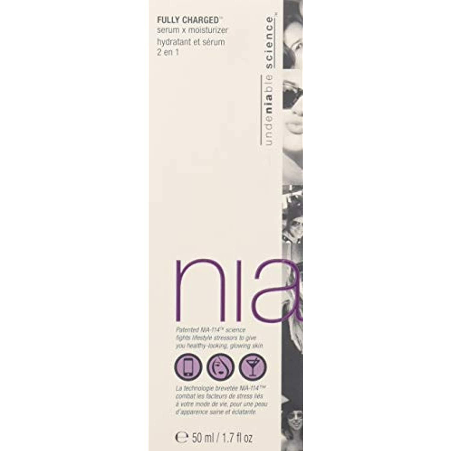 Nia 24 Fully Charged Serum X Mositurizer 1.7 Fl Oz NIB Free Shipping