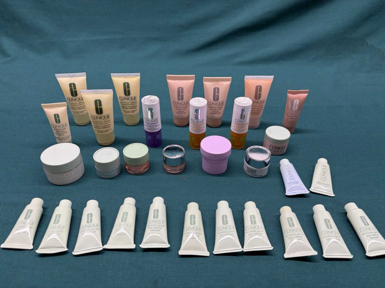 Clinique Lot of 31 Travel and Sample Size Products; Moisturizer/Eye Cream & More