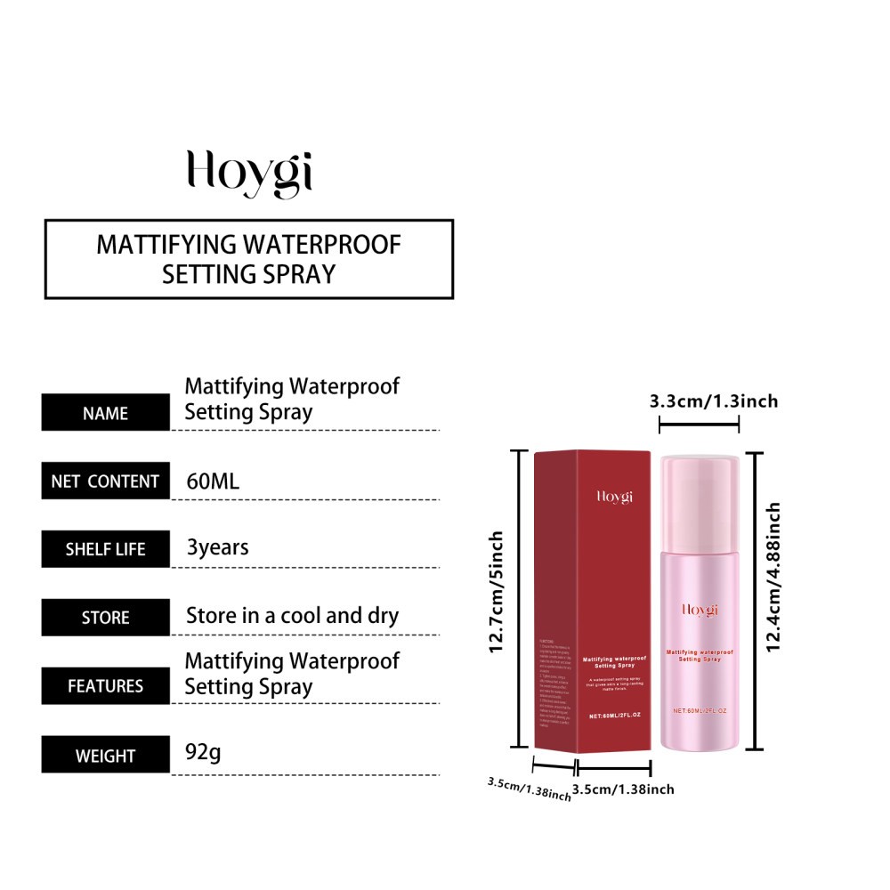Matte Makeup Fit Spray ntle Fresh Lasting Facial Makeup Oil