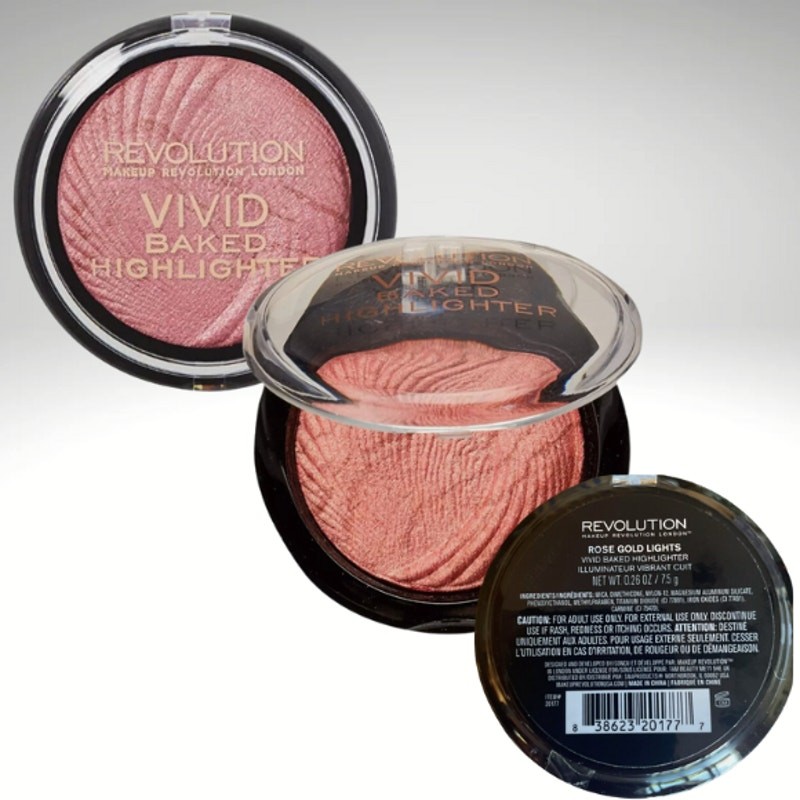 NEW Revolution 3 Pieces Baked Highlighter | Contour Compact | Conceal and Defend