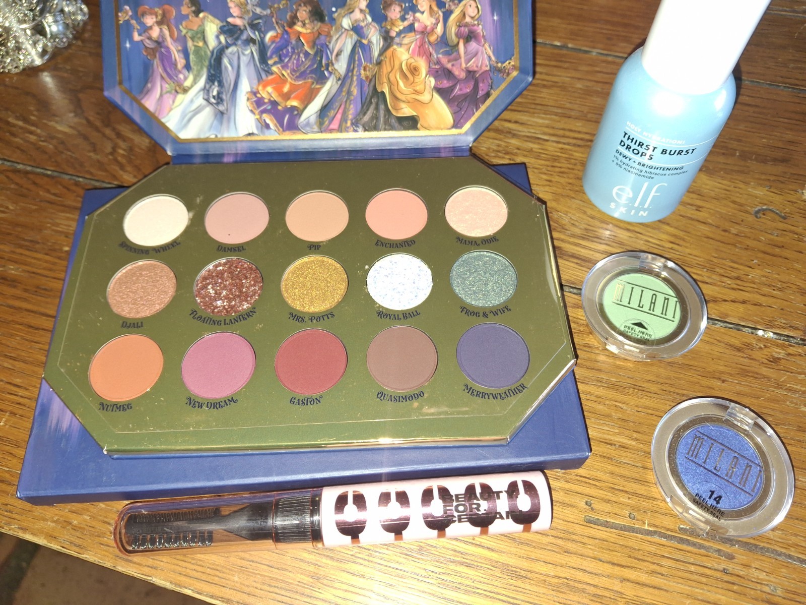 Mixed Brands Makeup Lot: ColourPop Disney Palette + e.l.f. Thirst Burst + Milani