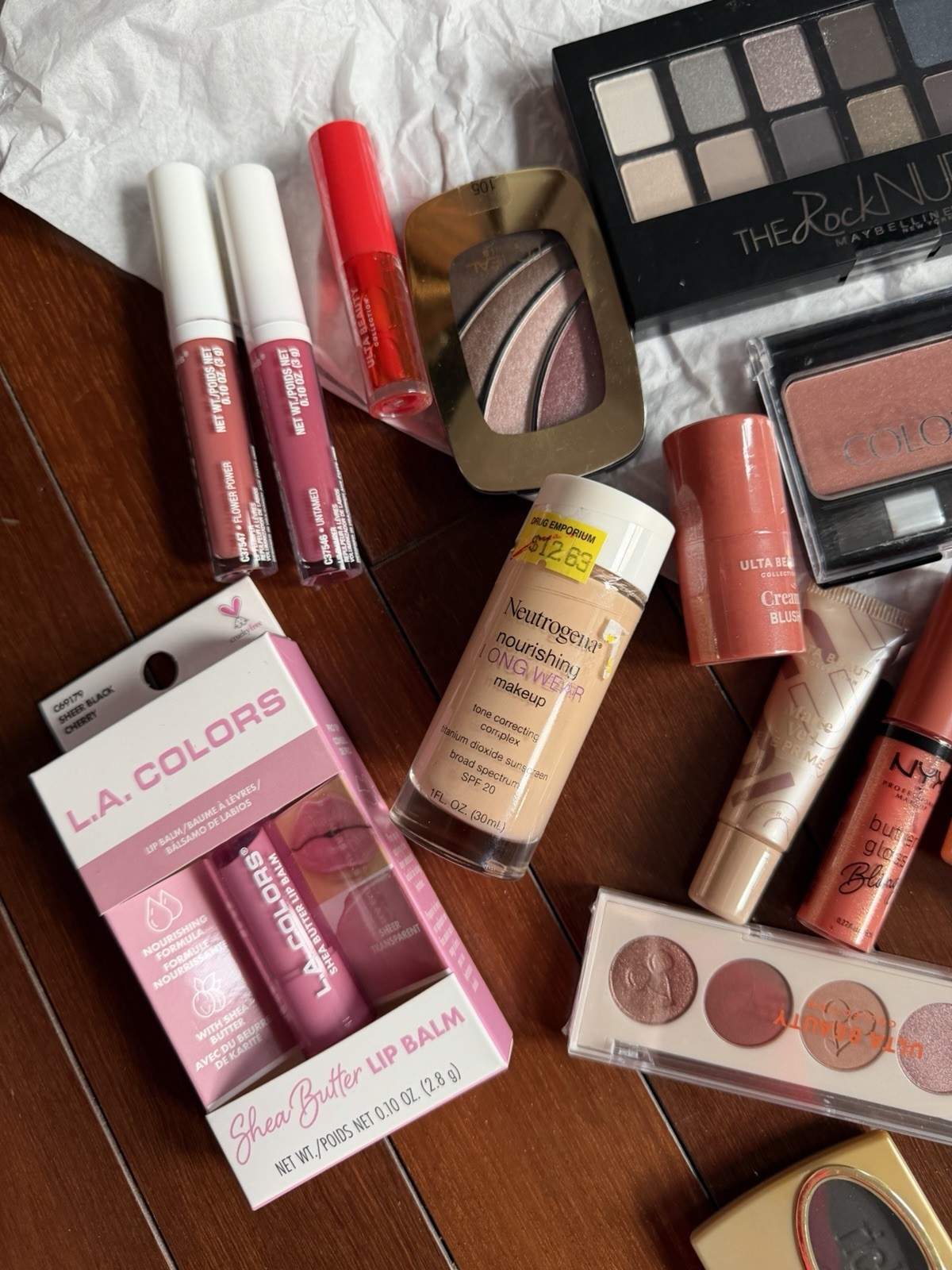 NIB huge lot of 34 Makeup Items – Morphe, Ulta, NYX, Tarte, Almay, Milani, elf