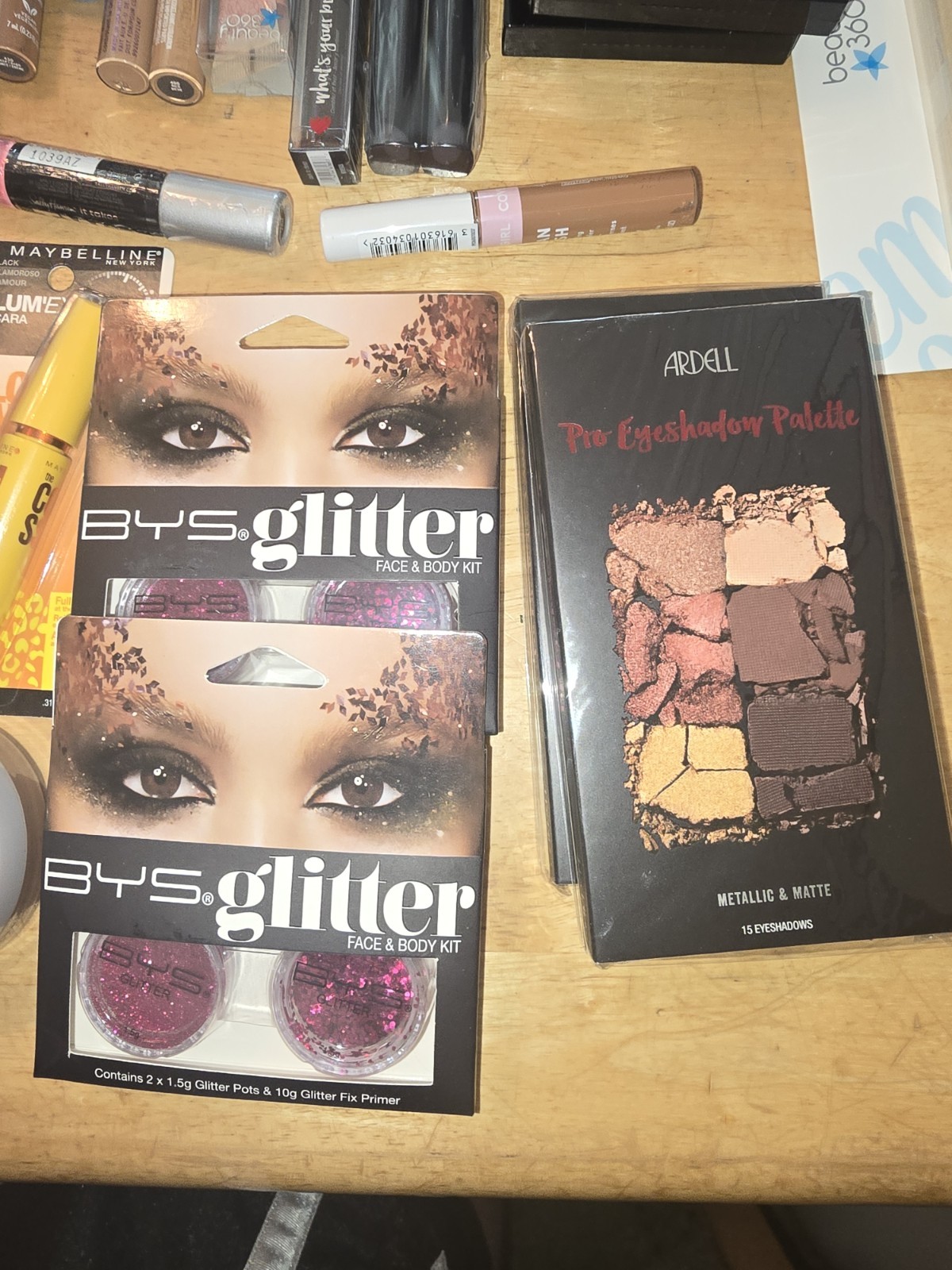 150+Pcs Health And Beauty Mixed Makeup Lot Maybelline Covergirl BYS Rimmel