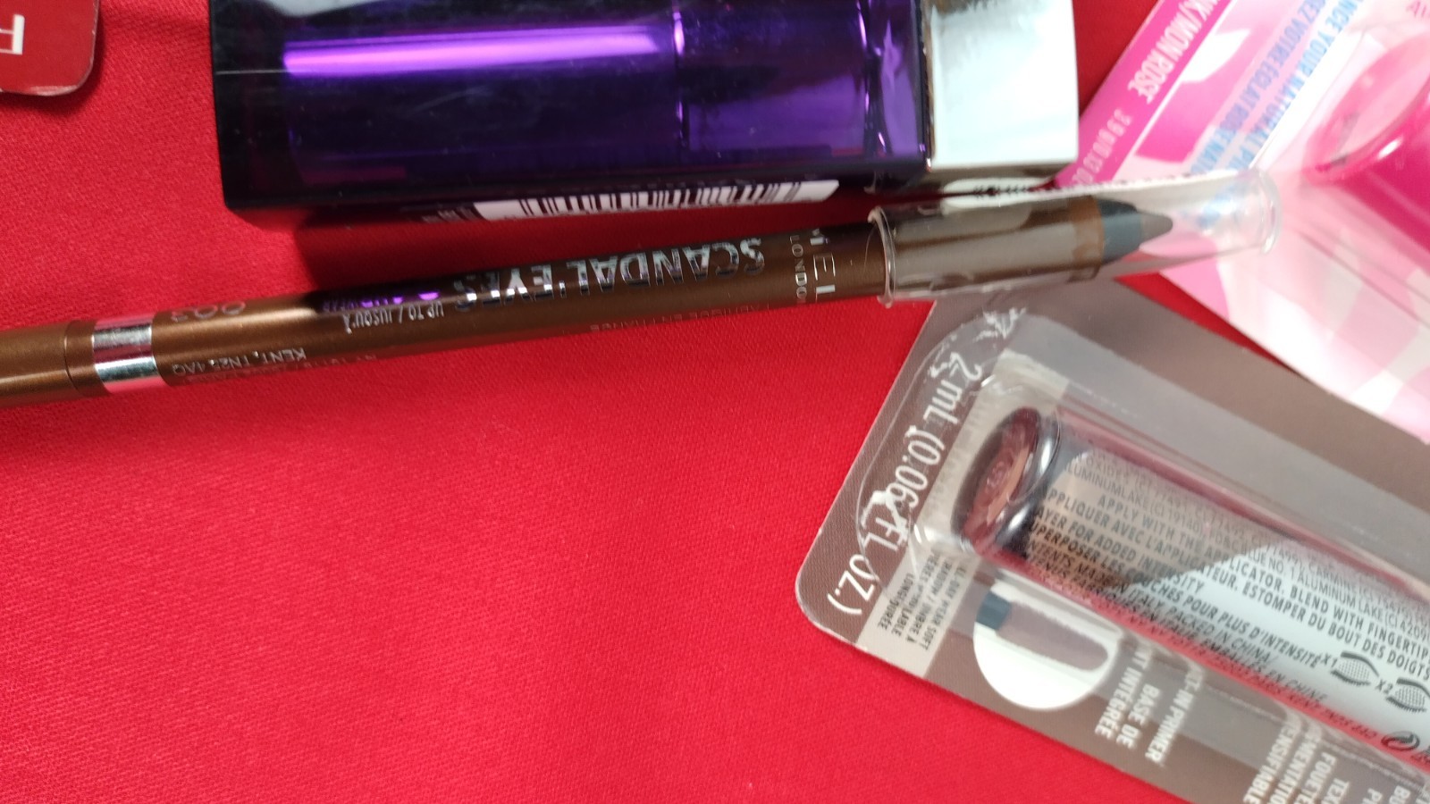 womens makeup Lot Loreal Çover Girl Maybelline Eyeliners Lip Baum Eye Shadow