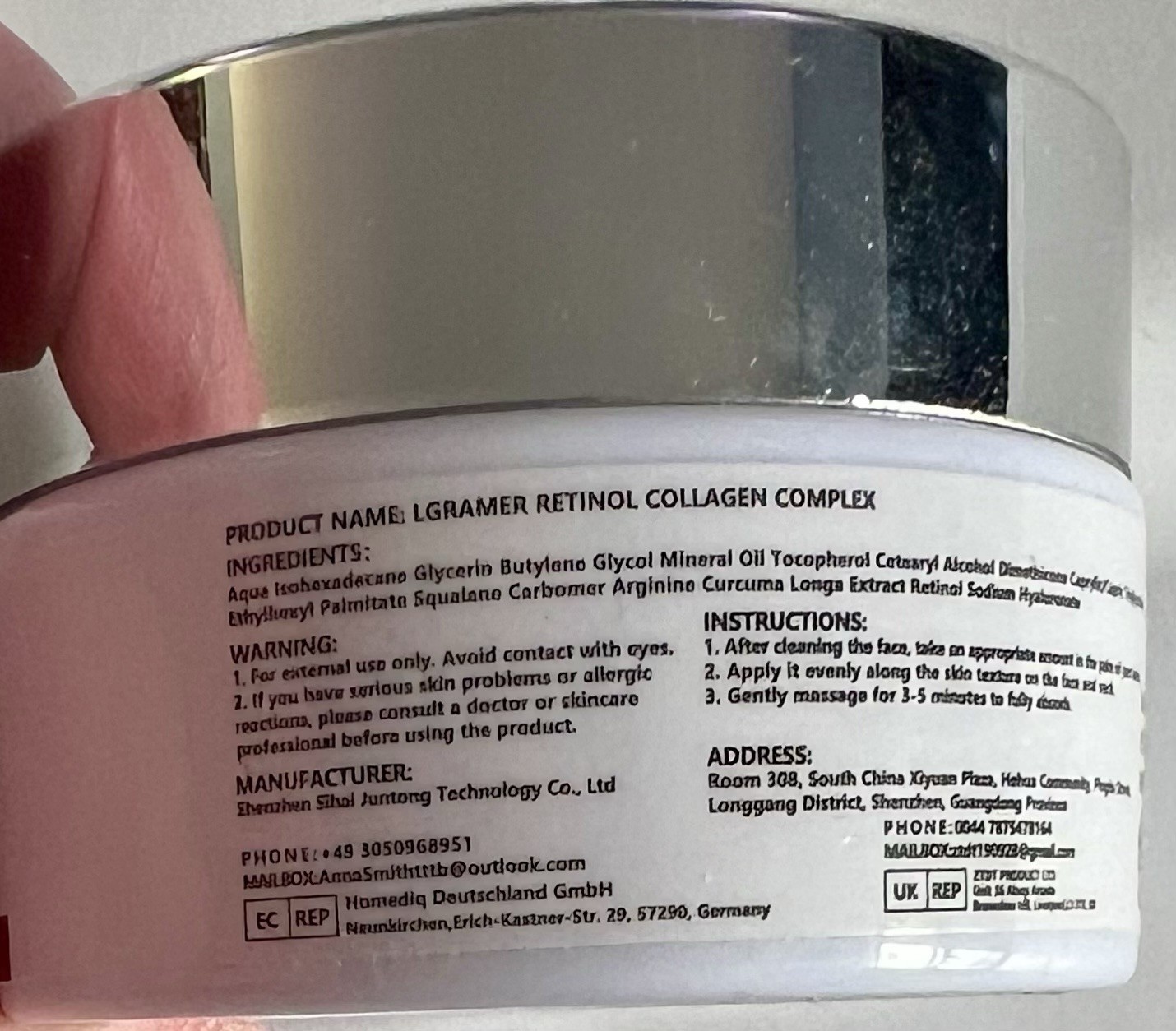 New Unused 5 Pc Skincare Lot Retinol Collagen Eye Cream Seaweed Mask