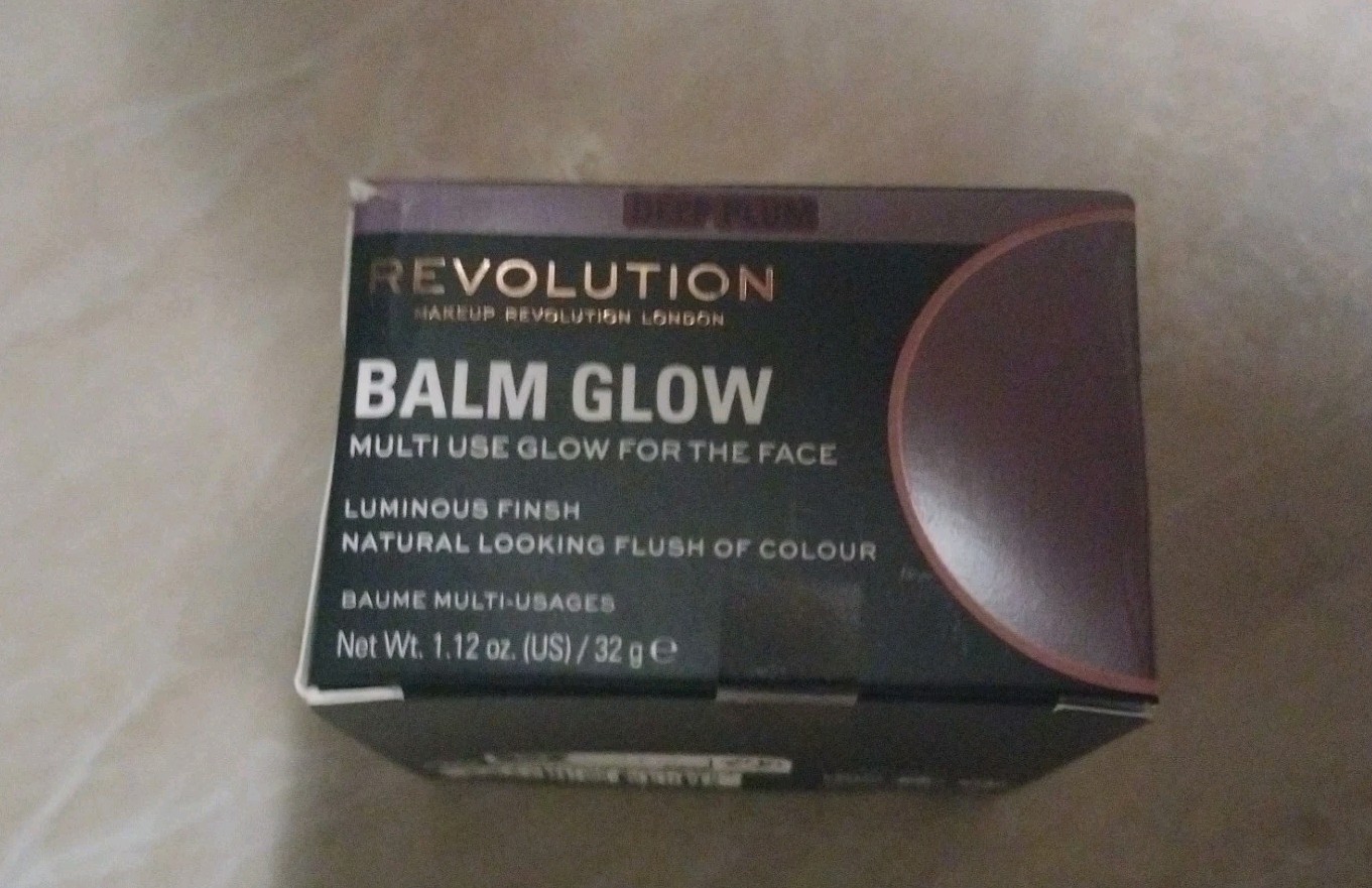 Makeup Revolution Balm Glow, Deep Plum Multi-Use Balm, 1.12 oz