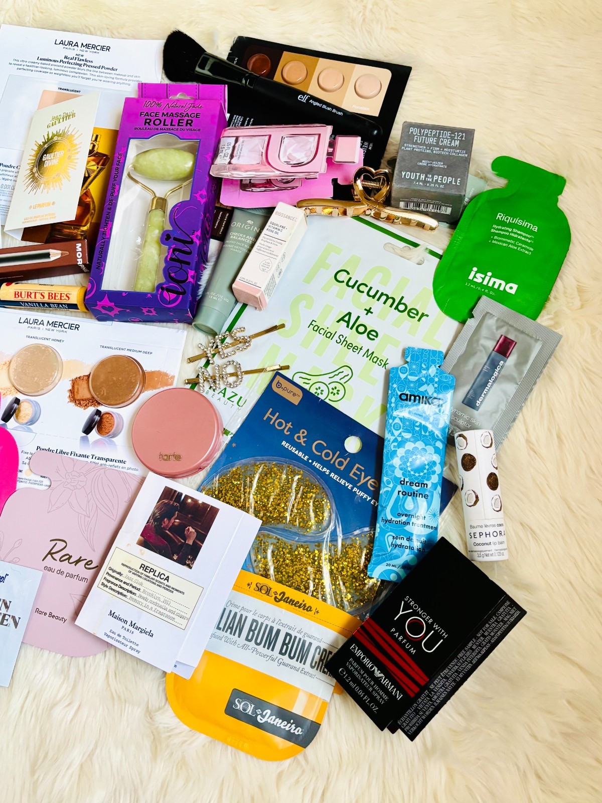 Huge High End Sephora & Ulta Deluxe Sample Skincare Makeup Perfume Bundle Set