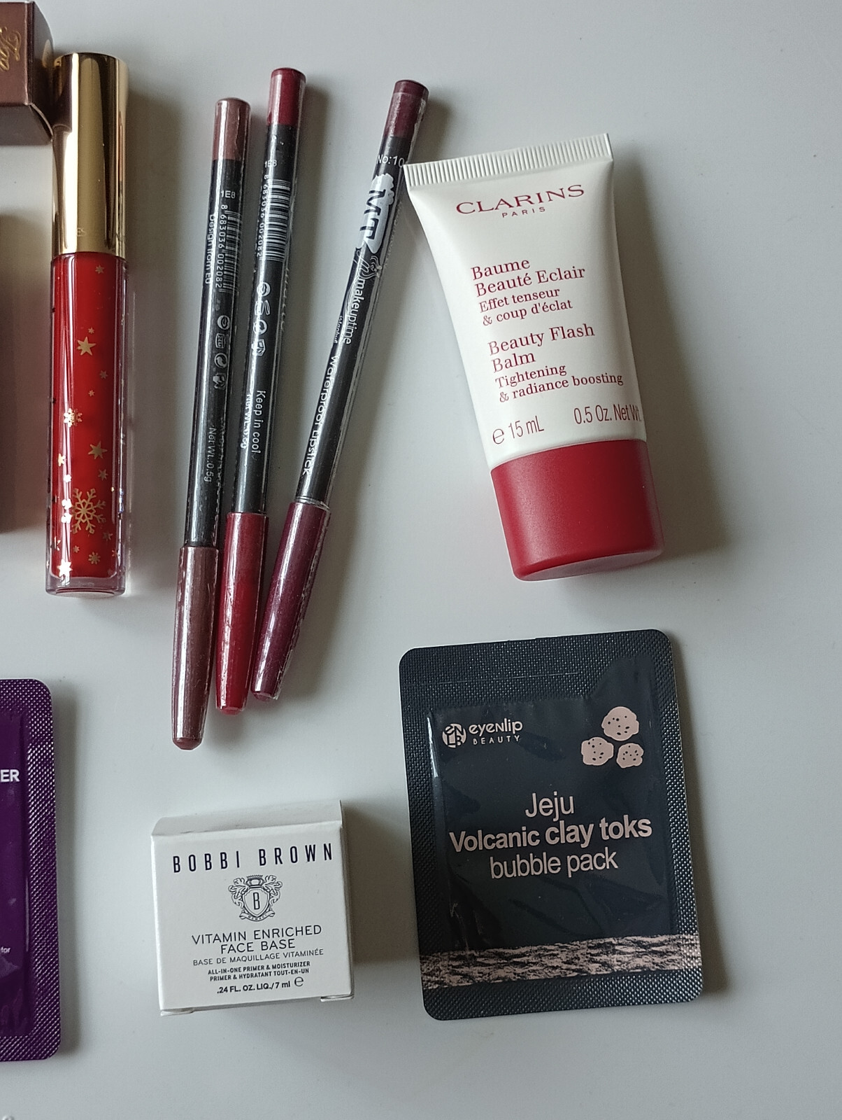 Lot of some Deluxe, Full/Sample Beauty Product Clarins Estee Lauder mostly new