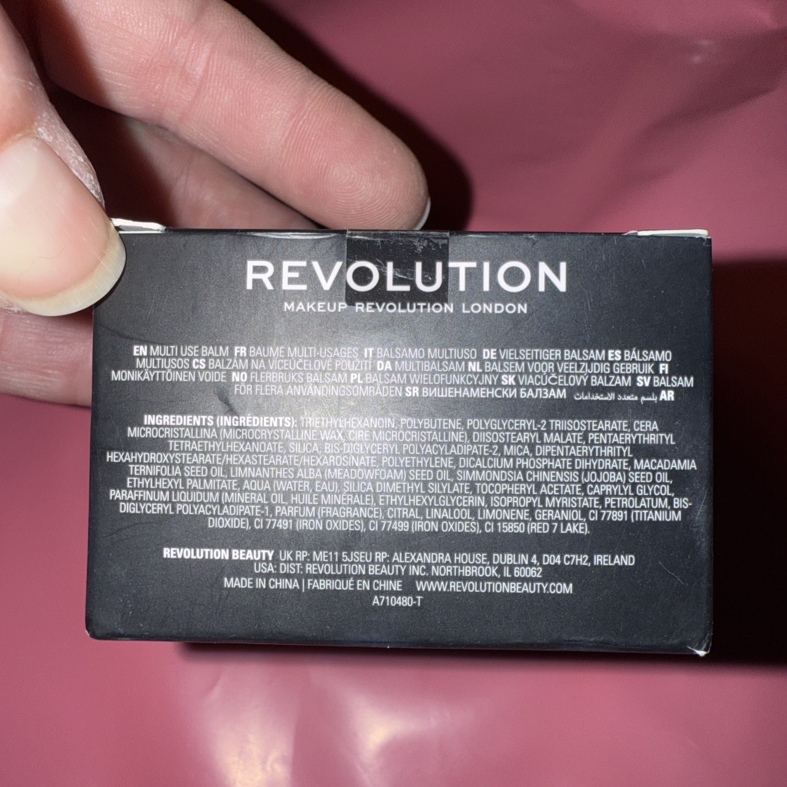 Makeup Revolution Balm Glow, Deep Plum Multi-Use Balm, 1.12 oz