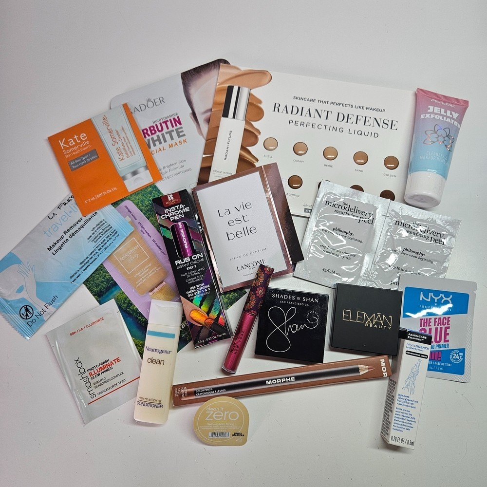 NEW Beauty Makeup & Hair Bundle Lot Tarte Morphe Shan Lancome NYX Philosophy
