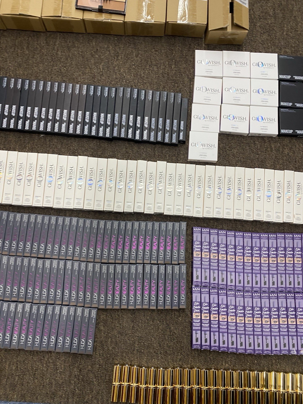 Huge Lot Of High End Makeup 371 Pieces Makeup By Mario NYX Huda Beauty Merit