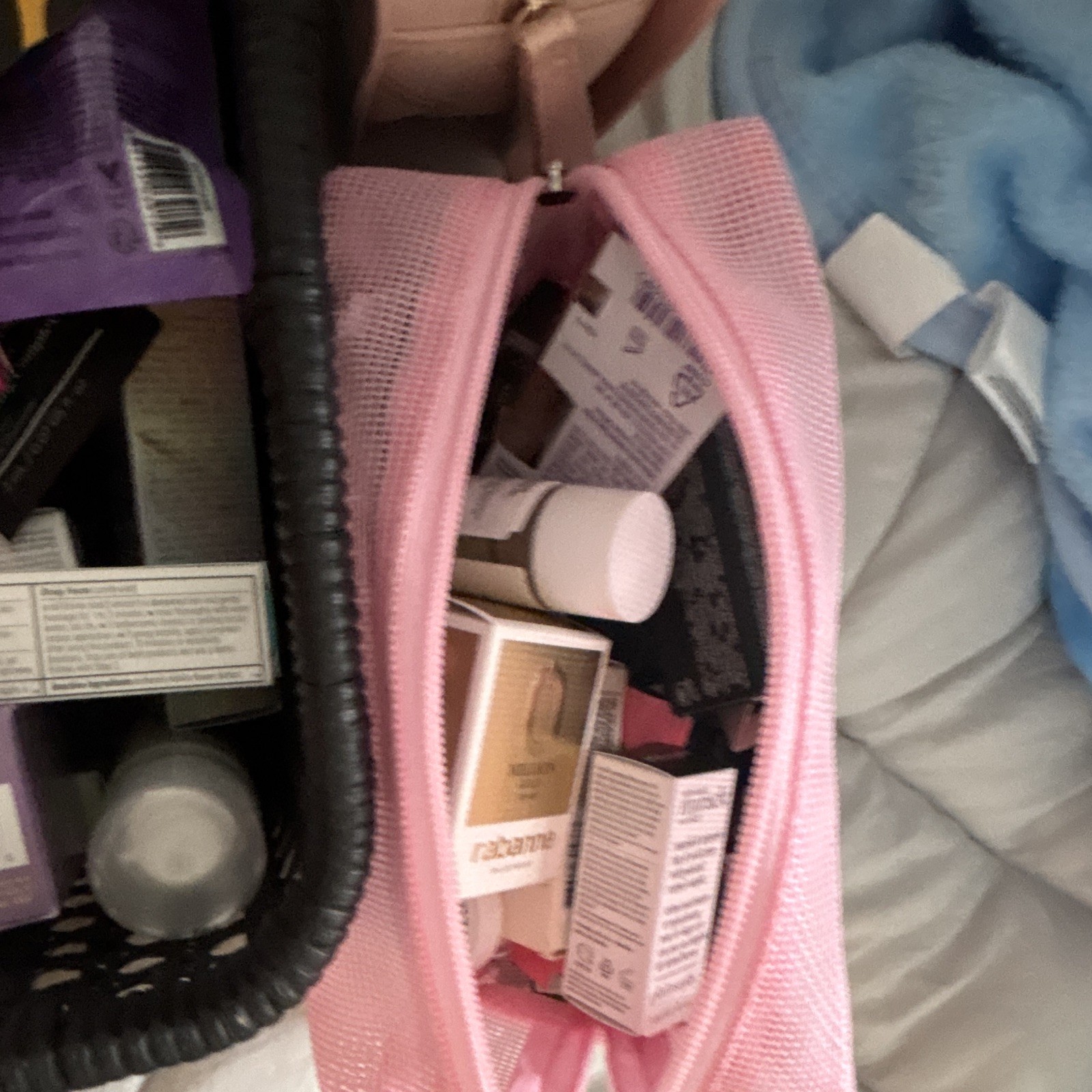 Assorted Travel/Sample Beauty Lot: from Ulta. Two make up bags included. Box not