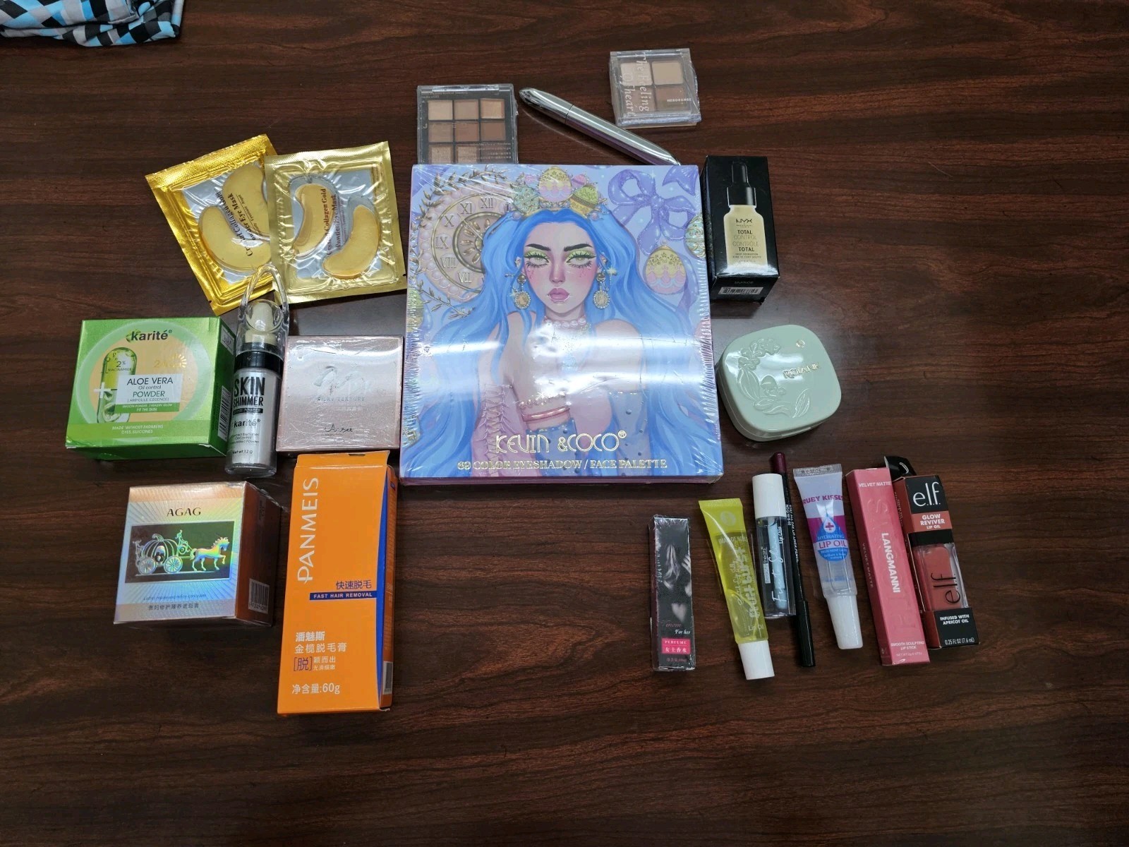 New Mixed Makeup Lot NYX e.l.f Lip Oil Palette Skincare Beauty Bundle 15+ items